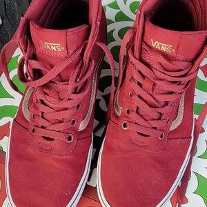 Vans Red High-Top Sneakers
